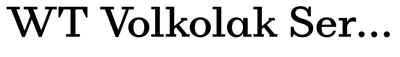 WT Volkolak Serif Caption Regular